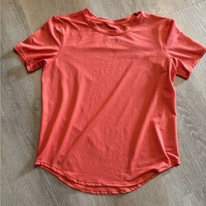 Women's lululemon Short Sleeve orange Crewneck Top